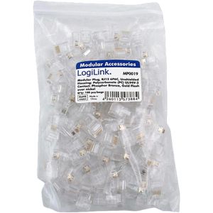 Produktbild für Modularstecker LogiLink MP0019, RJ12