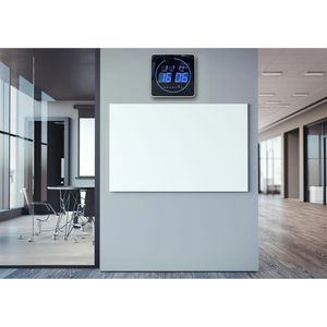 Produktbild für Wanduhr Unilux Flo LED, Aluminium, digital, Quarzuhr