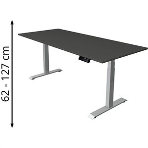 Schreibtisch Kerkmann Move 1 stable, anthrazit / silber
