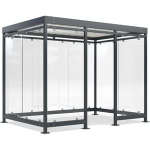 Personenunterstand WSM Köln K3 c/c BS, anthrazit, aus Metall