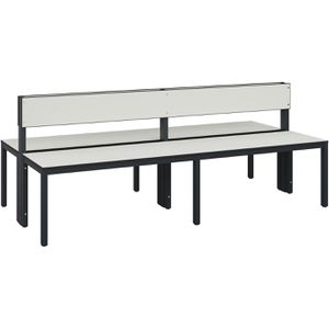 Umkleidebank CP-Möbel 8062-400, Sitzfläche Holz, 200 cm