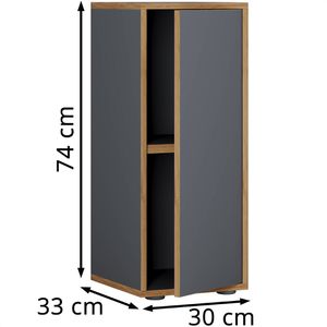 Produktbild für Aktenschrank VCM Salia 2-Fach 920719, aus Holz