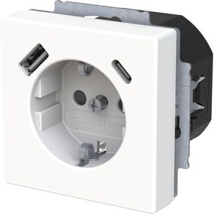 Produktbild für Steckdose Busch-Jaeger Plattform 63, 20EUCB2USBAC-84 Unterputz