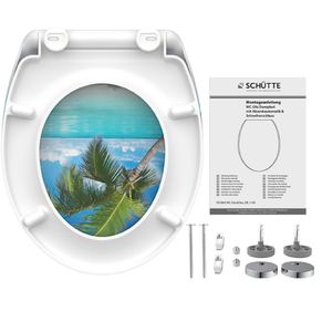 Produktbild für WC-Sitz Schütte Carribean 82363, oval, aus Duroplast