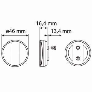 Produktbild für Fahrrad-Reflektor CATEYE RR-165 BTW, Frontstrahler, weiß