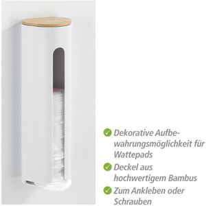Produktbild für Wattepadspender Wenko Laresa, weiß