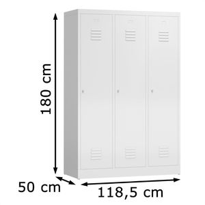 Produktbild für Spind ClassiX X-515130, lichtgrau