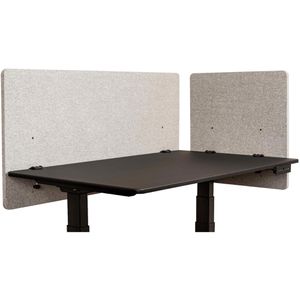 Produktbild für Tischtrennwand Luxor RCLM-BP-MG-120, grau