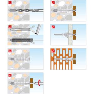 Produktbild für Dübel Tox 011100051, Allzweckdübel Trika 6/36