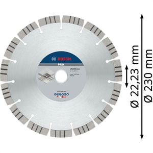Produktbild für Trennscheibe Bosch PRO Concrete, 2608602655