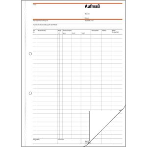 Produktbild für Aufmaßbuch Sigel SD069, A4