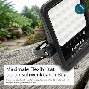 Produktbild für LED-Außenstrahler Luxula LXSO400133, IP65 wasserdicht