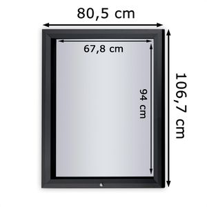 Produktbild für Schaukasten Showdown-Displays schwarz, B1, außen