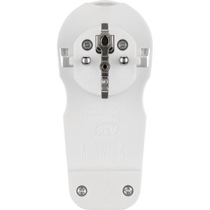 Produktbild für Schutzkontaktstecker REV-Ritter 0018260100, 16 A / 230 V, weiß