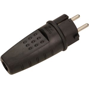 Produktbild für Schutzkontaktstecker Orno AE-1315, schwarz