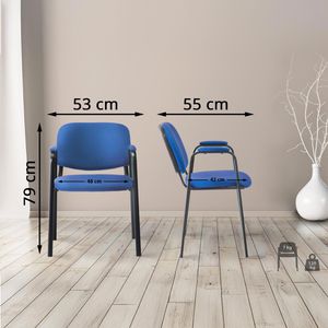 Produktbild für Besucherstuhl CLP Ken PRO, 151795110, stapelbar