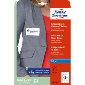 Produktbild für Namensetiketten Zweckform J4881-20, weiß