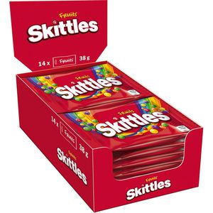 Produktbild für Kaubonbons Skittles Fruits, 14 Pack