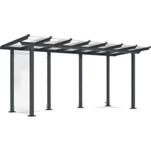 Personenunterstand WSM Passau P13, anthrazit, aus Metall