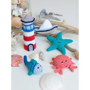 Produktbild für Häkelgarn Gründl 1299-4 Amigurumi Maritime, 10 Stück