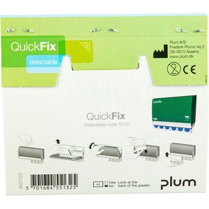 Produktbild für Pflaster Plum QuickFix Detectable, 45 Strips