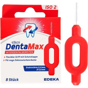 Interdentalbürsten elkos DentaMax Rot, ISO-Größe 2