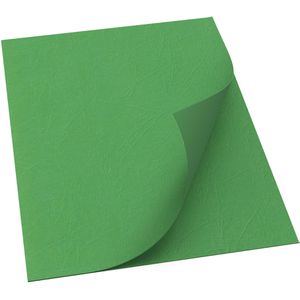 Renz Deckblätter A4, Lederkarton, 100 Stück, grün , 100 Stück