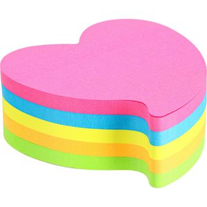 Haftnotizen Kores Fantasy Herzform, neon