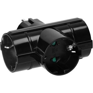 Produktbild für Steckdosenadapter Orno AE-13184, schwarz