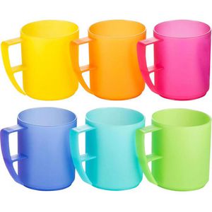 Trinkbecher Kigima Rainbow mit Henkel bunt PP