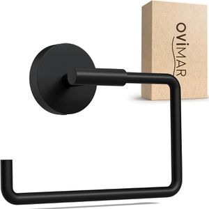 Produktbild für Toilettenpapierhalter ovimar Tromoy, schwarz