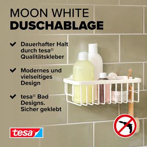 Produktbild für Duschablage Tesa Moon White 40577, weiß