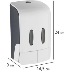 Produktbild für Seifenspender Wenko Tartas 2-Kammer-System, 24591100