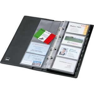 Visitenkartenmappe Sigel VZ300, schwarz, A5