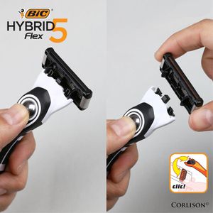 Produktbild für Rasierklingen Bic Hybrid Flex 5