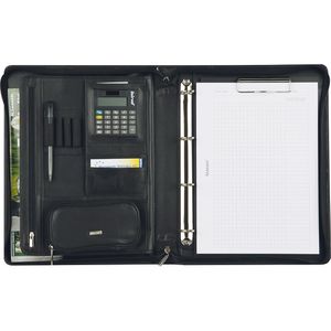 Produktbild für Schreibmappe Alassio 30061, Bosa, schwarz, Echt Leder