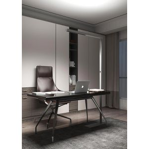 Produktbild für Stehlampe EVN OFFICIUM BSL501440 LED, silber, 185 cm