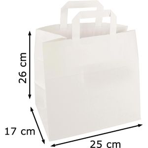 Produktbild für Papiertüten Papstar 86448, weiß