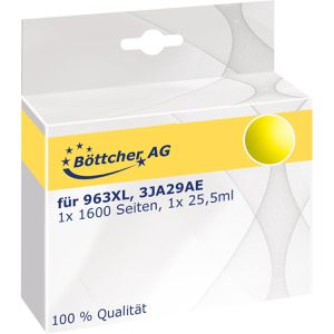 Produktbild für Tinte Böttcher-AG Premium für HP 963XL, 3JA29AE, gelb