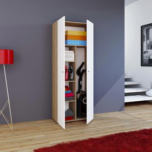 Produktbild für Mehrzweckschrank VCM Vandol 912189, sonoma eiche / weiß