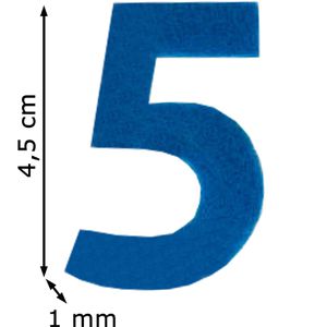 Produktbild für Bastelfilz Folia 5261 Zahlen, 4.5 cm