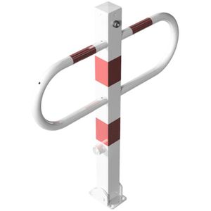 Produktbild für Parkbügel Schake 471FUB, rot / weiß, klappbar