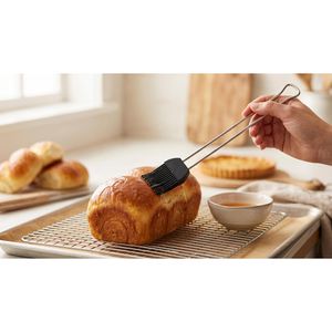 Produktbild für Backpinsel Metaltex 252536000 schwarz / silber, hitzebeständig