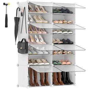 Schuhregal Songmics LPC034YCWZ02, aus Kunststoff