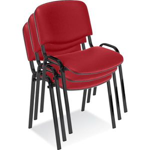 Produktbild für Besucherstuhl Nowy-Styl Iso black, stapelbar