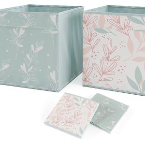 Produktbild für Bücherregal Vicco Ludus, weiß, mit 2 Faltboxen