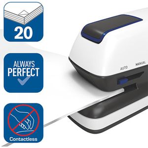 Produktbild für Elektrohefter Rapid Optima GripE, weiß