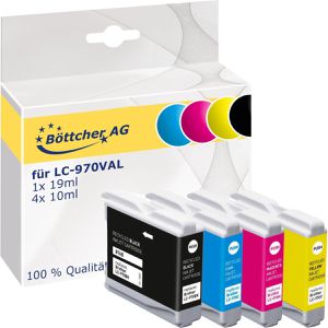 Tinte Böttcher-AG für Brother LC-970VAL Value Pack