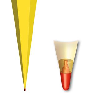Produktbild für Schultüte Roth 668535, Rohling, gelb