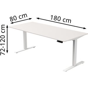 Produktbild für Schreibtisch Kerkmann Move 3, weiß / weiß